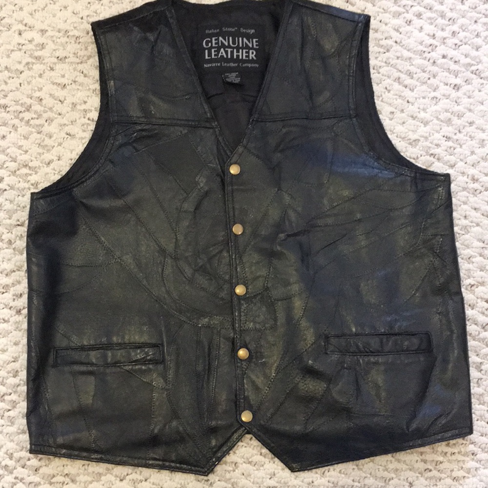 Men’s leather vest